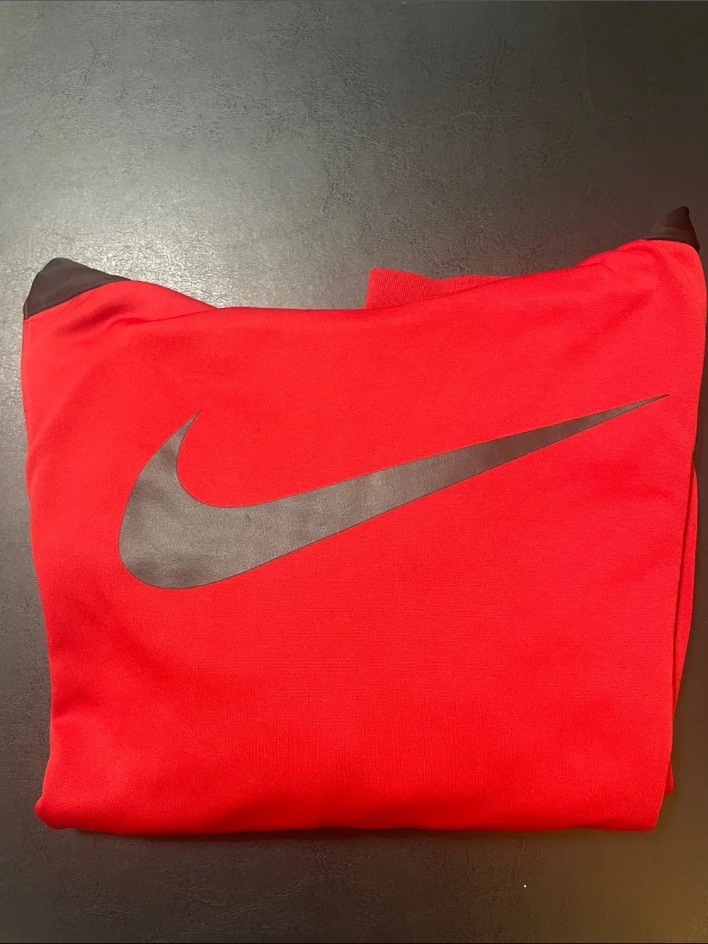 Nike Red & Black boys Sz. Xlg  pull over Hoodie w front kangaroo pocket USED